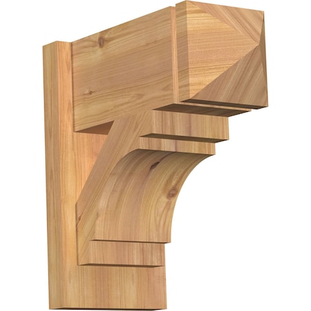 Ekena Millwork Merced Arts & Crafts Smooth Outlooker, Western Red Cedar, 7 1/2"W x 16"D x 16"H OUT08X16X16MRC03SWR